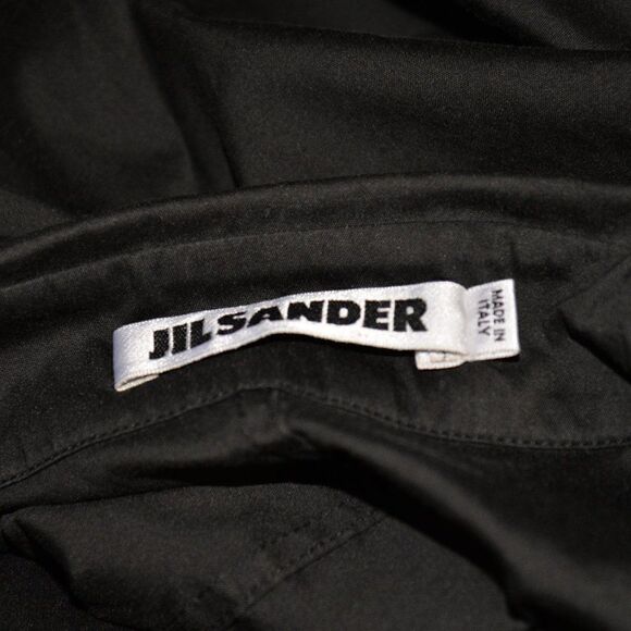 Jil Sander Black Midi Dress Sz 4 - Picture 4 of 5